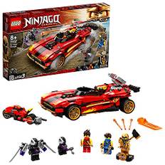 LEGO 71737 NINJAGO Legacy X-1 Ninja Superauto und Motorrad mit Cole als goldene Minifigur