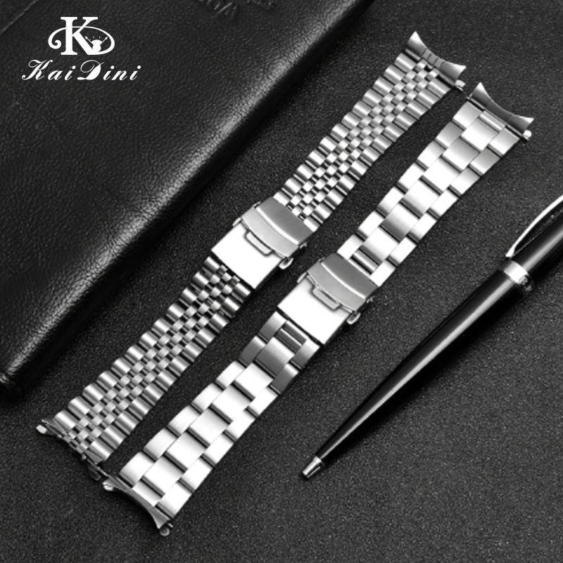 Klockarmband För SEIKO 5 SRPD63K1 SKX007 009 175 173 Massivt Rostfritt Stål Klockkedja Klocktillbehör Klocka Klockarmband Kedja