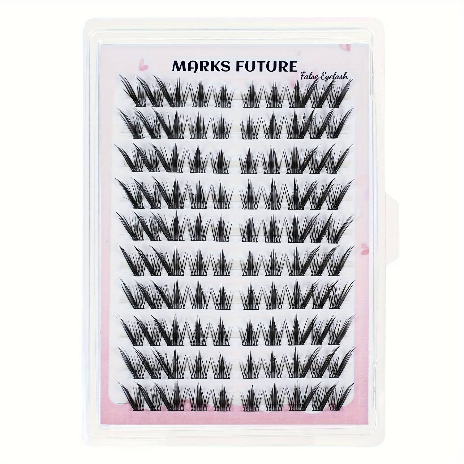 TEMU 10 Of 100 Clusters C Individual Eyelashes, Natural Thick Short False Eyelashes For Single Use, Makeup, Easy For Beginners, Home Use