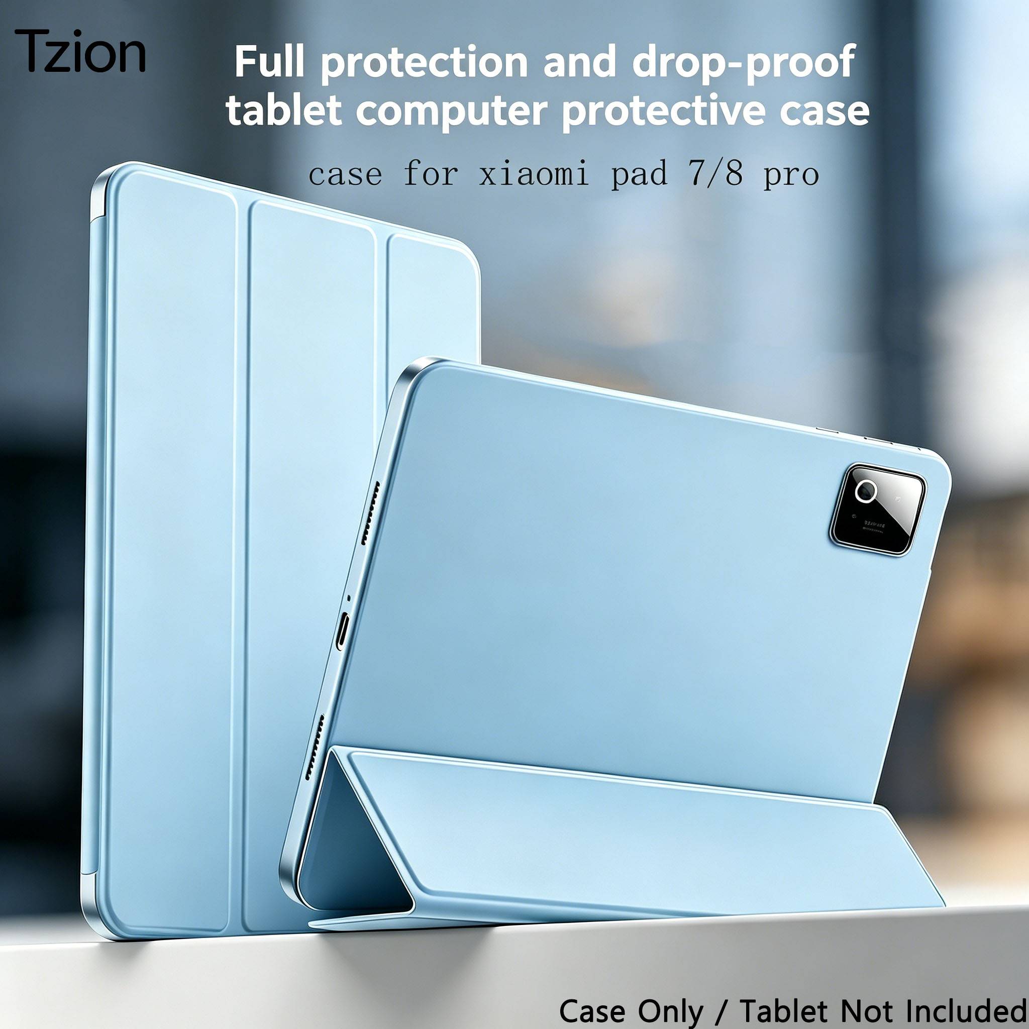 Case for Compatible with Xiaomi Pad 8/8 Pro, Xiaomi Pad 7/7 Pro 11.2 Inch 2024 Cover, Slim Stand Back Shell Protective Smart Cov