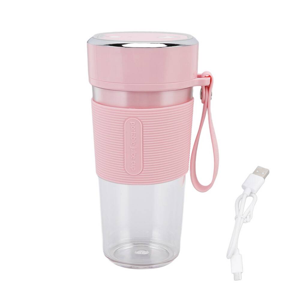 Hurtigbetjeningsjuicer, bærbar USB-genopladelig blender til smoothies og juice, 300 ml kapacitet til personlige blendningssessioner