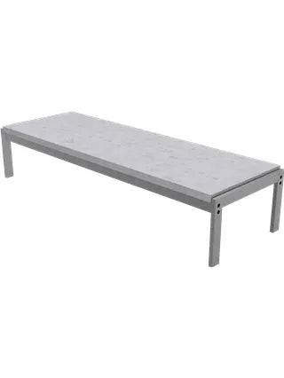 PK62 Sidebord af Poul Kjærholm Hvidt valset marmor - Jacobsen Plus