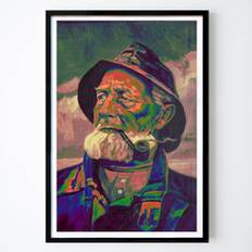 Kök Poster: Bearded Sailor Smoking a Pipe av Ida Publishing