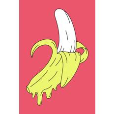 Illustration Melting Pink Banana, jay stanley, 26.7 × 40 cm