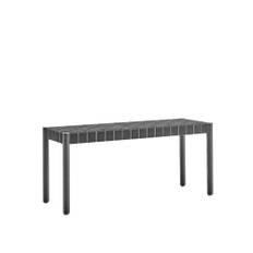 &Tradition - Betty Bench TK4, Small Black/Black Webbing - Bænke - Thau & Kallio - Sort - Naturmateriale/Træ