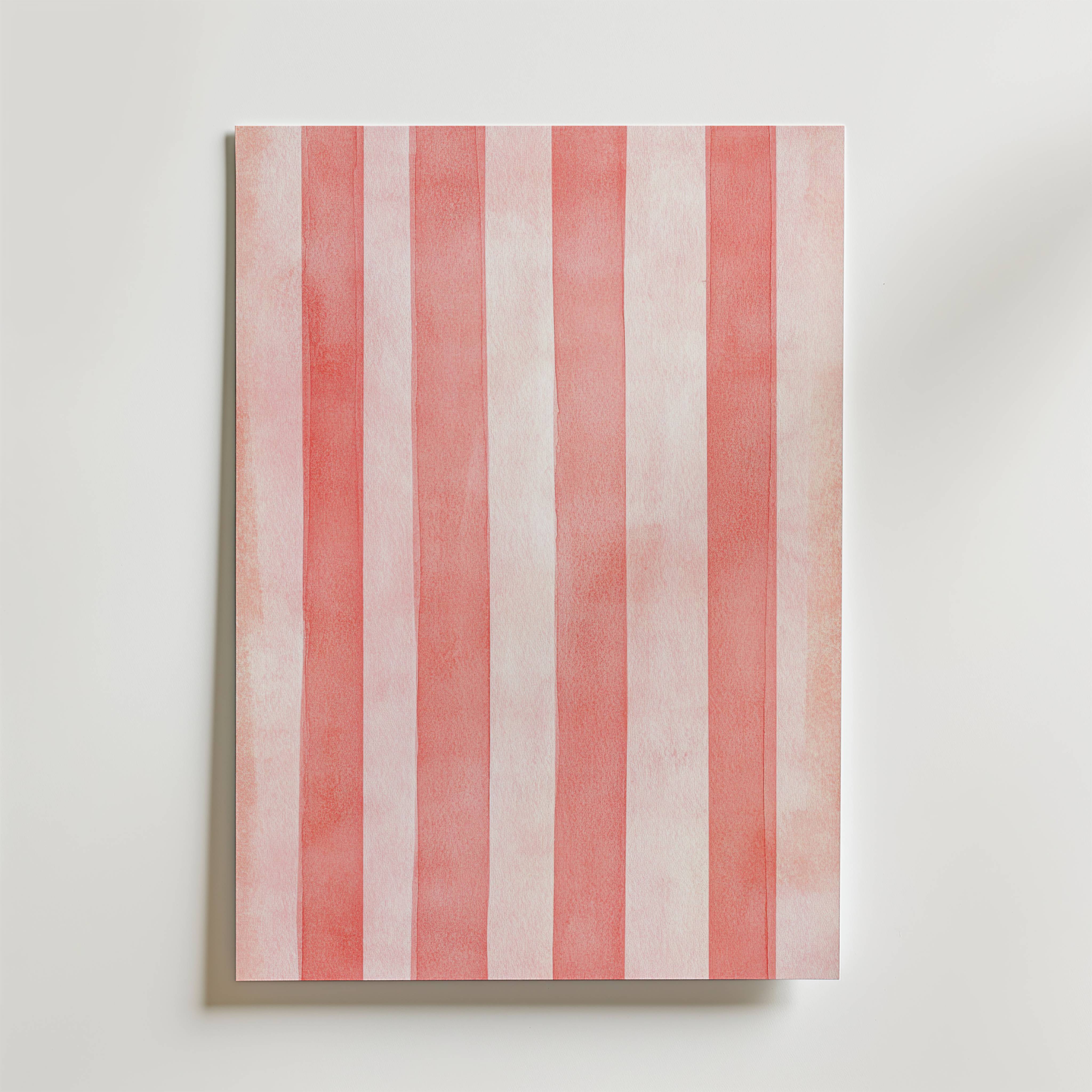 Pink Stripes Poster - Fine Art Poster 40x50 cm