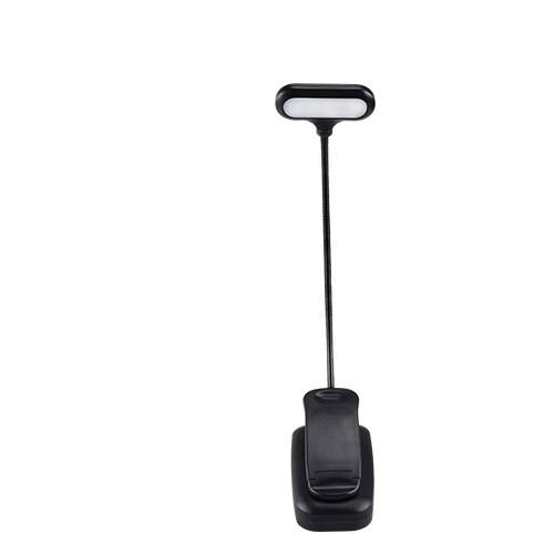 Flexibel led-bokljusströmbrytare på/av minibokläslampa svart läslampa för bokklipp bärbar bordslampa med aaa batteri