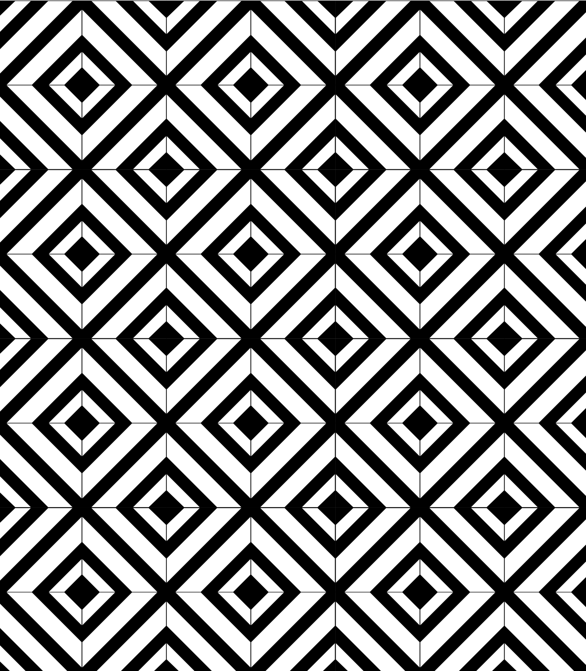 Tapet geometriska former svartvita diamanter