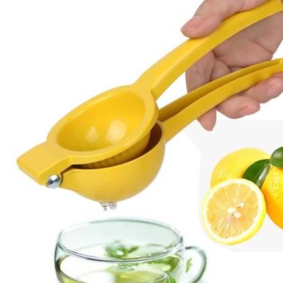 1st praktisk handhållen citruspress, citronpress, limepress, manuell apelsinpress, grönsaksfruktverktyg, köksartiklar, fräs, mat, sallad, inredning, f - Gul (En-Storlek,1 st [Basic] Citrongul)