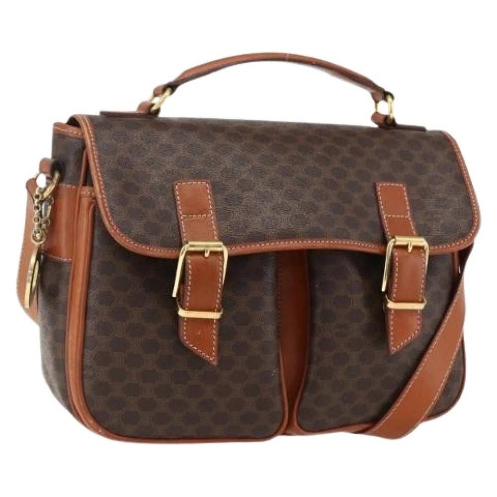 Celine Vintage Pre-owned Vintage Håndtaske - Vintage - Dame - Brun - ONE SIZE - Uld