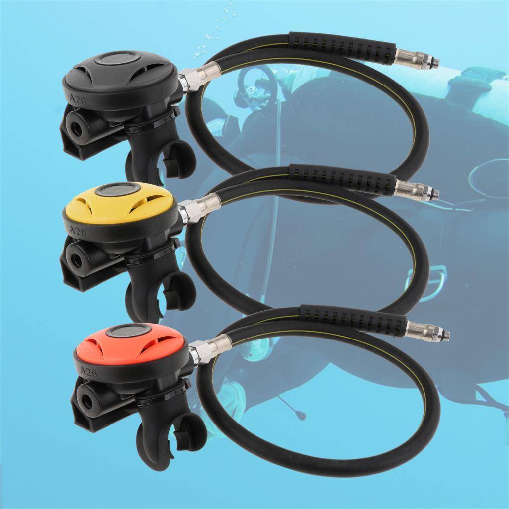 Scuba Diving Second Stage Regulator with Hose Breath Adjuster Dive Accessory for Diving Snorkeling Diver Underwater Supplies