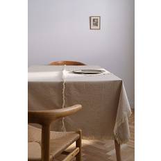 SCARLETT dug med frynset kant - Beige