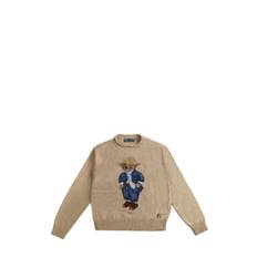 Polo Ralph Lauren - Polo Bear roll-neck sweater - dam - bomull - M - Neutral