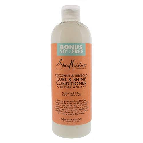 Shea Moisture Coconut & Hibiscus Curl & Shine Conditioner - 94 ml.