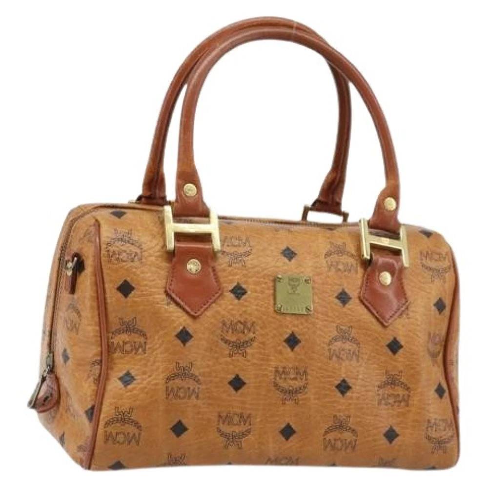 MCM Pre-owned Pre-owned Boston Taske - Vintage - Dame - Brun - ONE SIZE - Uld