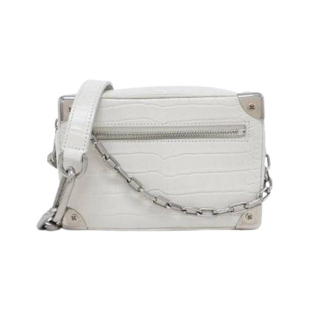 Louis Vuitton Vintage Pre-owned Soft Trunk Mini Alligator Skuldertaske - Vintage - Dame - Hvid - ONE SIZE - Uld
