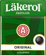 Läkerol Original grön sockerfri Ahlgrens