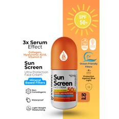 Anti-Blemish Facial Sunscreen Containing Hyaluronic Acid And Niacinamide 50 Spf High Protection 50 Ml