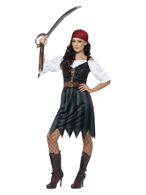 Kvindelig Pirat Kostume