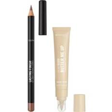 Rimmel Butter Me Up & Lasting Finish Lip Bundle (Various Shades) - 001 Vanilla Frost