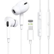 Earphones Type C Earphones Wired Genuine with iPhone Wired Earphones MFi Certified Chip for iPhone Type Sea Connection Noise Cancellation Superb Sound