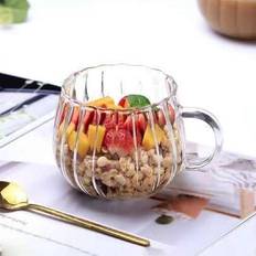 Hög temperatur Resistent Ins Glas Kopp , Japansk Stil Pumpaformad Glas Kopp Med Hög Estetisk För Hem , Lämplig För Lady's Dricka - Genomskinlig (350ml)