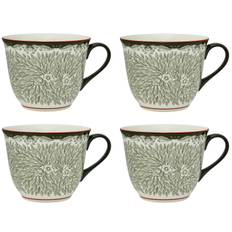 Rörstrand Ostindia Floris Mugg 40 Cl 4-pack Grön - Kaffekoppar Porslin Grön - 1074220-4PACK