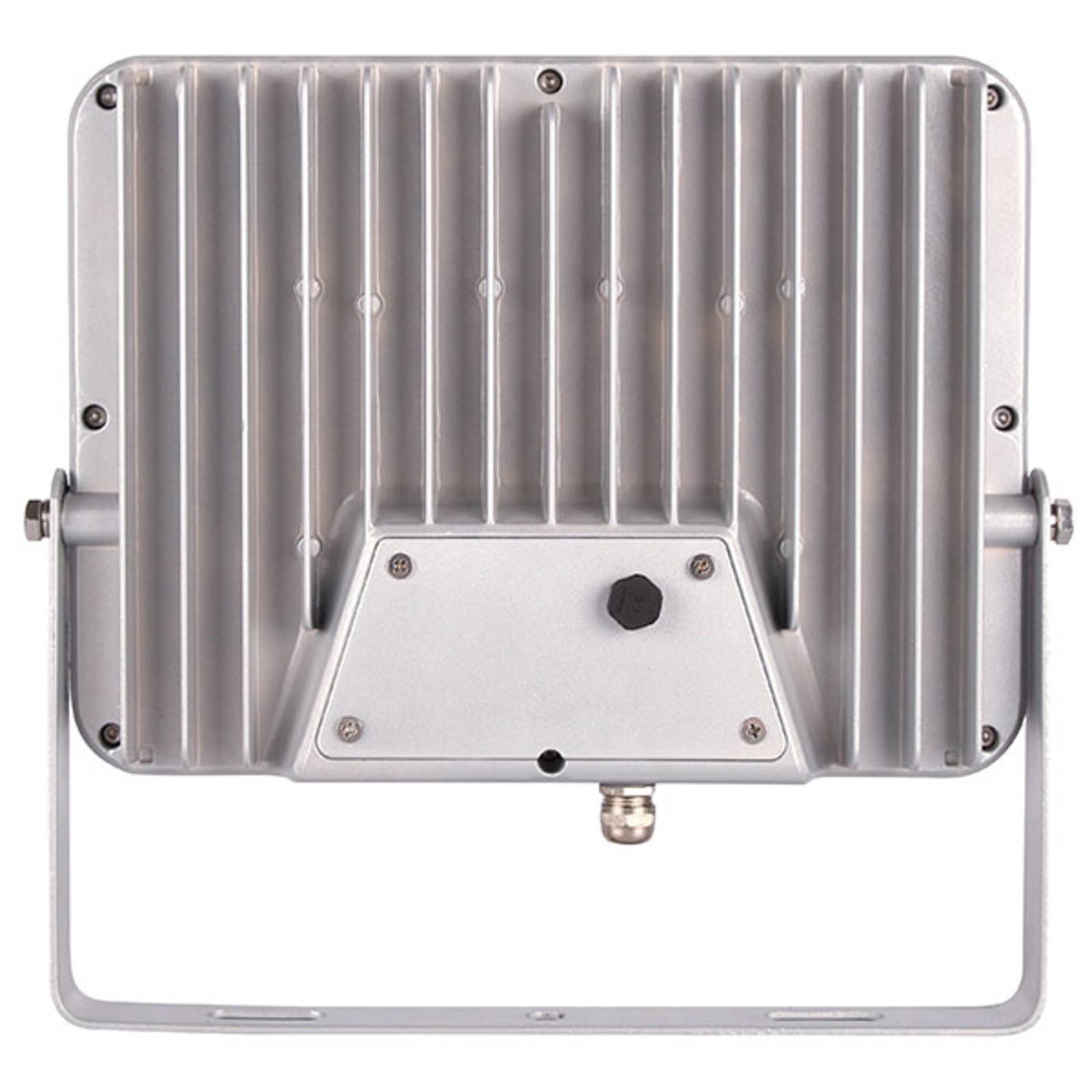 Ledino LED-arbetslampa Buckow 100 i platt form, Aluminium / grå / zink, Aluminium / grå / zink, Modern, LED-utomhuslampa