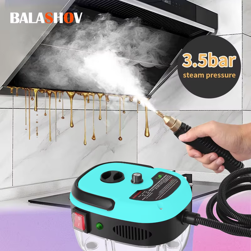 2500W Steam Cleaner 220V EU Plug High Temperature Sterilization Pressure Jet Washer Machine for Home Car Kitchen Air Conditizer