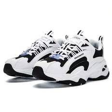 SKECHERS D&#39;LITES 4.0 idrottsskor med snörning för män Casual Panda Sneakers - svart (EUR39,EUR40,EUR41,EUR42,EUR43,EUR44,EUR45,EUR39.5,EUR41.5,EUR42.5)