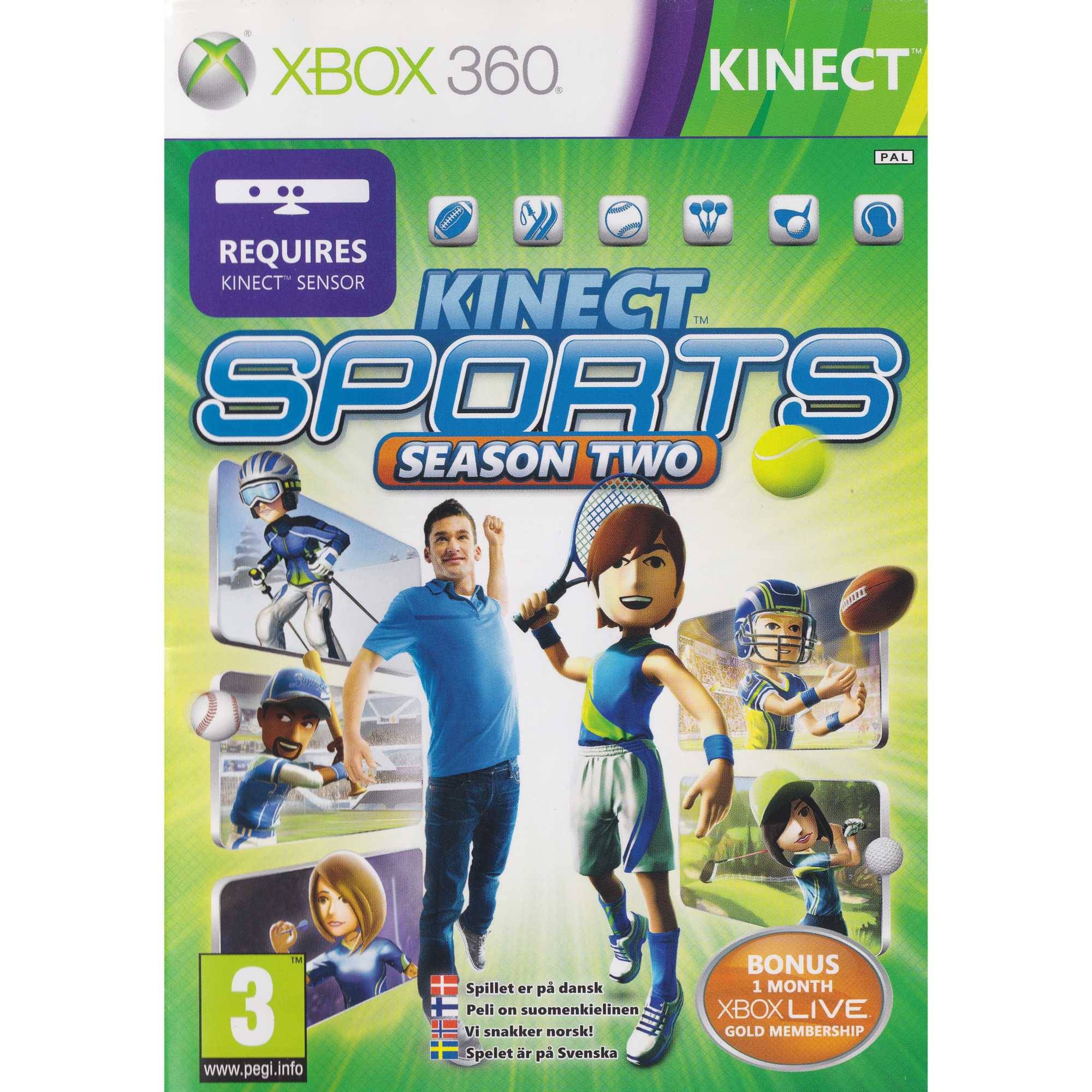 Kinect Sports Season Two Xbox 360 Kinect (Begagnad)