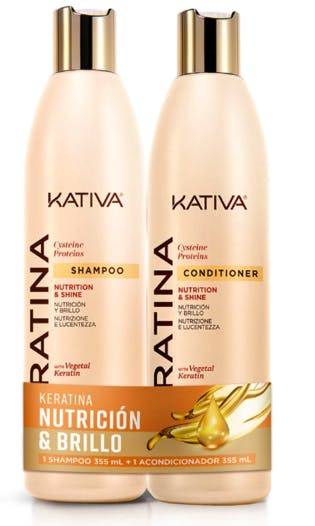 KATIVA Keratin Kit Shampoo & Conditioner 355 ml + 355 ml