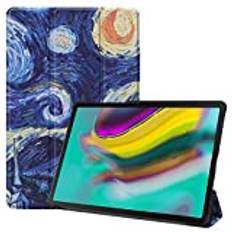 Samsung Galaxy Tab S5e 10,5 fodral, SATURCASE vackert PU-läder vikbart stativ skyddande surfplattefodral med automatisk sov/väckningsfunktion för Samsung Galaxy Tab S5e 10,5 SM-T720 T725 (KN-9)