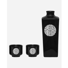 Sake Bottle and Cup Black