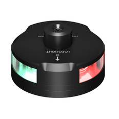 Lopolight Lanterne 1Nm 3-farver Styrbord/Bagbord/Agter - 0,7m kabel - Black - Horisontalt - Inkl Windex
