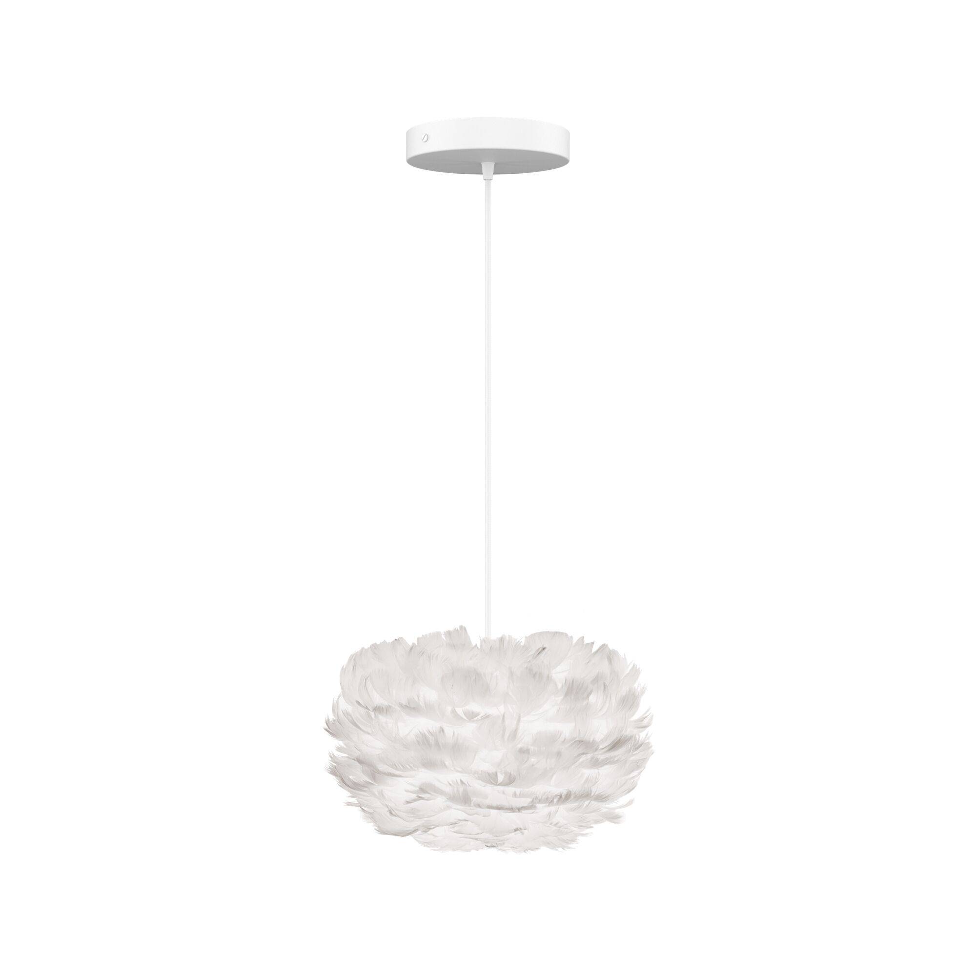 Eos Taklampa Micro Vit med Flat Baldakin i Vit