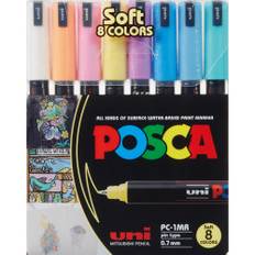 Posca Soft Colors sæt 8 stk PC-1MR