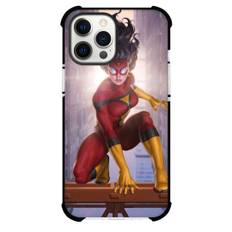 Spider Man Across The Spider Verse Spider Woman Phone Case For iPhone Samsung Galaxy Pixel OnePlus Vivo Xiaomi Asus Sony Motorola Nokia - Spider Woman Jessica Drew Crouching In The City