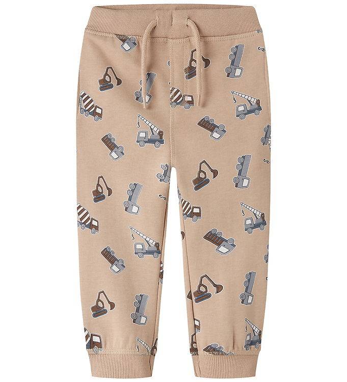 Name It Sweatpants - NmmVimo - AOP - Sesam/Grävmaskin - Name It - 2 år (92) - Sweatpants