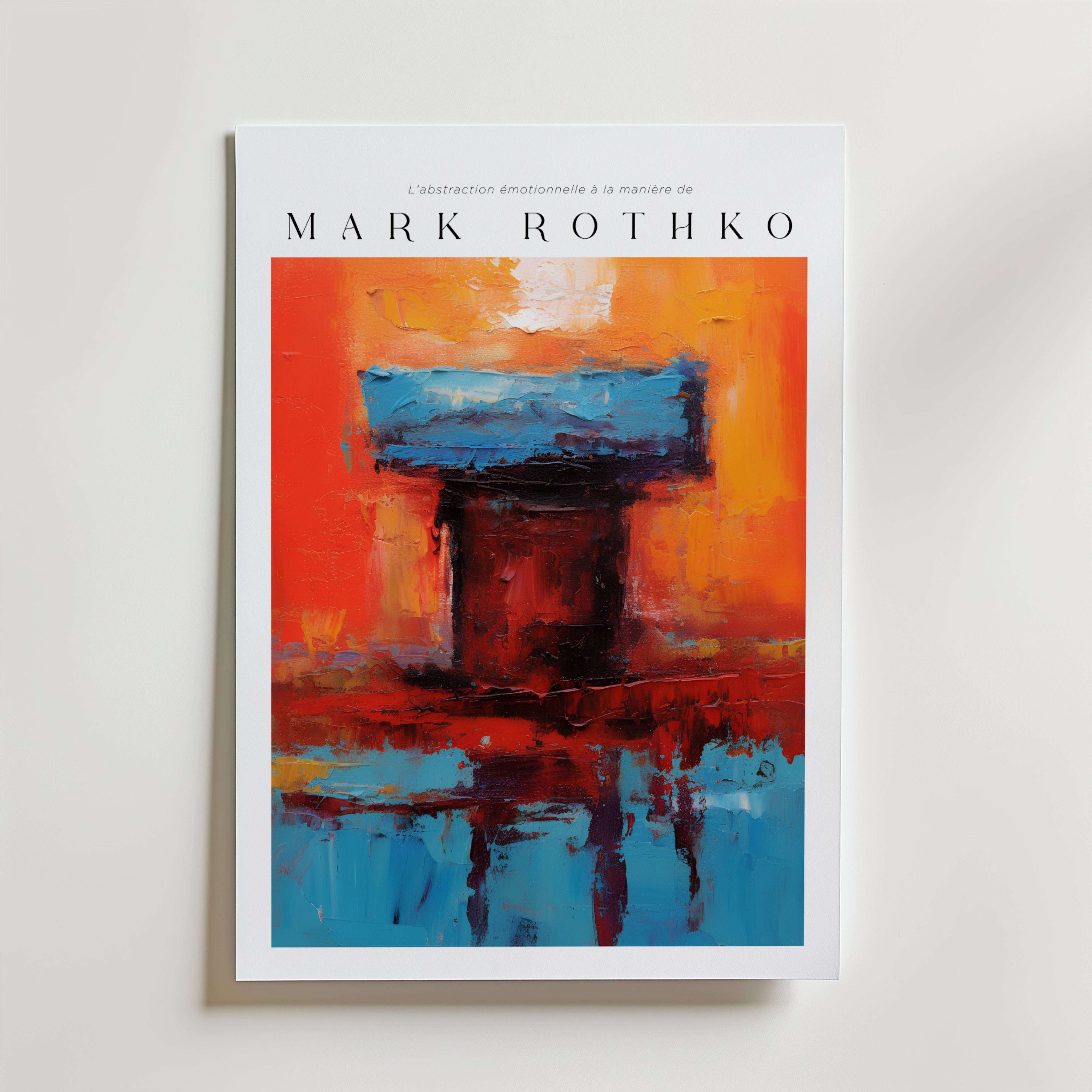 Temple of Flame Mark Rothko Poster - Premium Canvas 40x50 cm