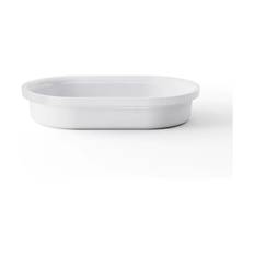 Georg Jensen Bernadotte Ovnfast Fad - H 6 x B 20,1 x L 31,6 cm - Porcelæn - Hvid