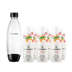 SodaStream 6-pak Mirinda Light + 1L opvaskemaskine sikker Fuse flaske