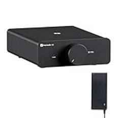 Fosi Audio V3 Stereo Amplifier Home Audio 300 Watts x 2 Power TPA3255 Class D Mini Speaker Amp 2 CH Audio Component för passiva bokhyllehögtalare med 32 V strömförsörjning för hemmabioapparater