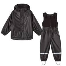 Kuling Ottawa Fodrat Regnställ Always Black 74/80 cm  Svart  74/80 cm  Unisex