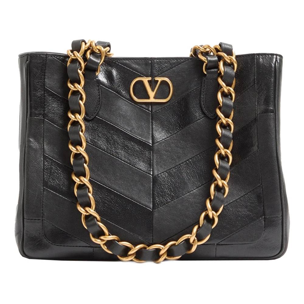 Valentino - Small Tote Laseine Väskor - Dam - ONE Size - Läder