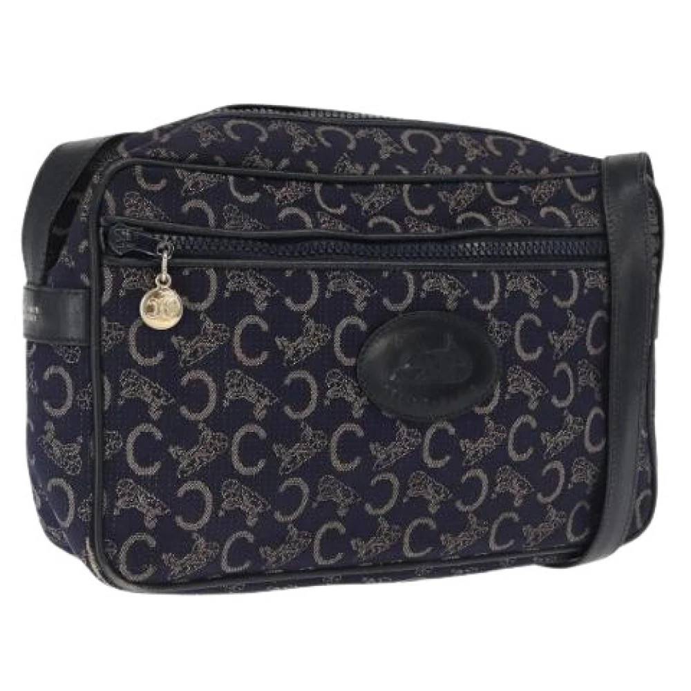 Celine Vintage - Pre-owned C Macadam Canvas Axelväska Vintage - Dam - ONE Size - Läder