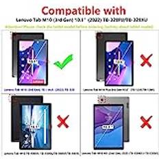 Dlahaby-fodral kompatibelt med Lenovo Tab M10 3rd Gen TB328 10,1 tum 2022, flipfodral med stativfunktion fodral för Lenovo Tab M10 (3:e generationen) 25 cm surfplatta, enhörning