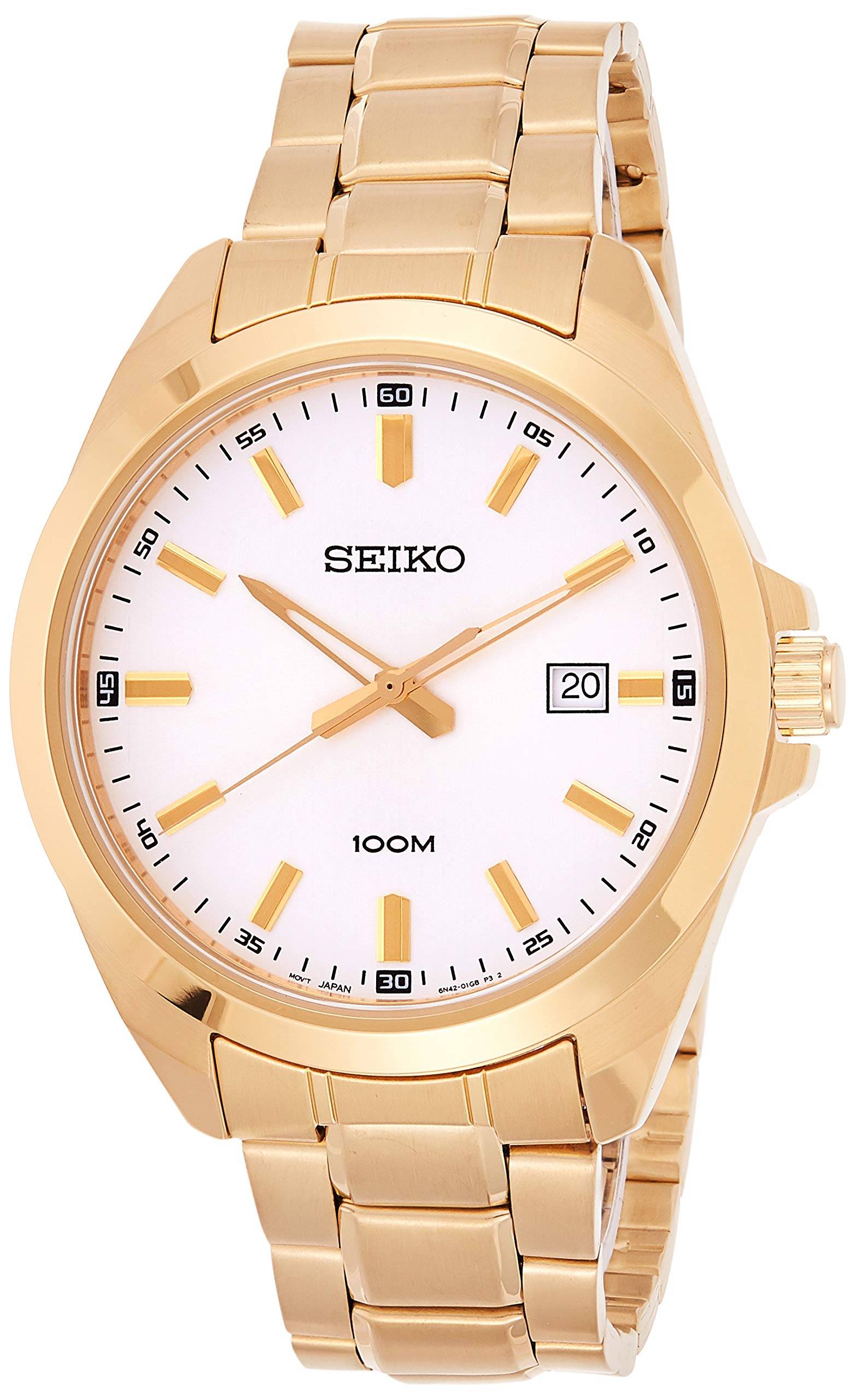 [Seiko] Seiko Watch Analog Quartz SUR280 Men's gyllene