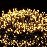 Avoalre Julbelysning Utomhus 25M 1000LED, Christmas Lights Ljusslinga 8 Lägen IP44 Vattentät Utomhusbelysning Inomhus Julgran Julfest Bröllop Trädgård Heminredning, Varmvit