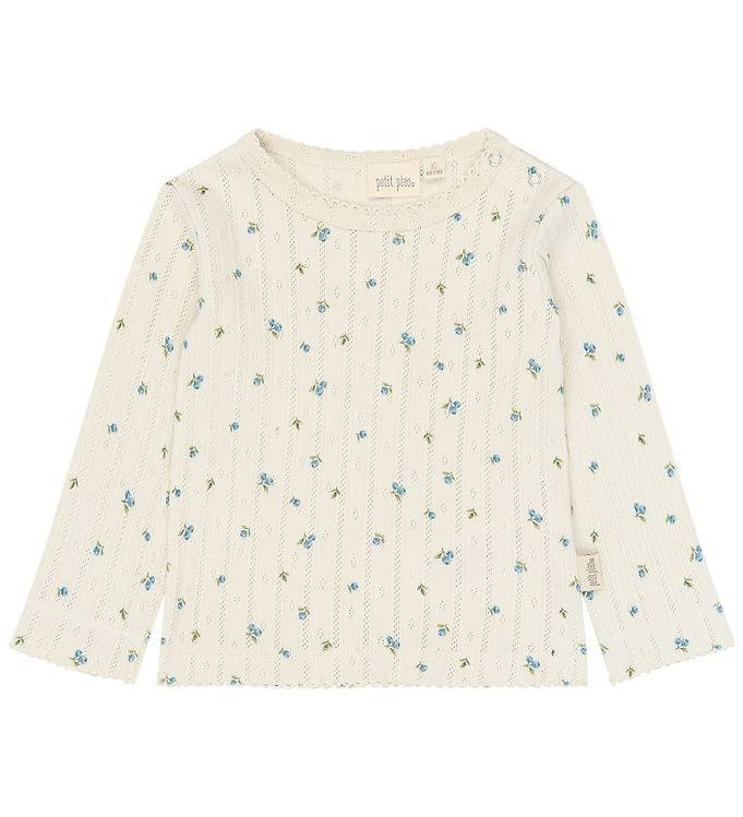 Petit Piao Tröja - PPGracie - Äggtod Blueberry AOP - Petit Piao - 5 år (110) - Tröja